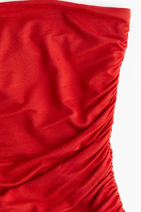 Топ трубчатый с драпировкой