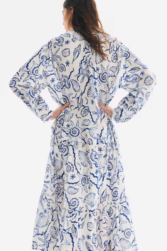 Платье макси с драпированными секциями