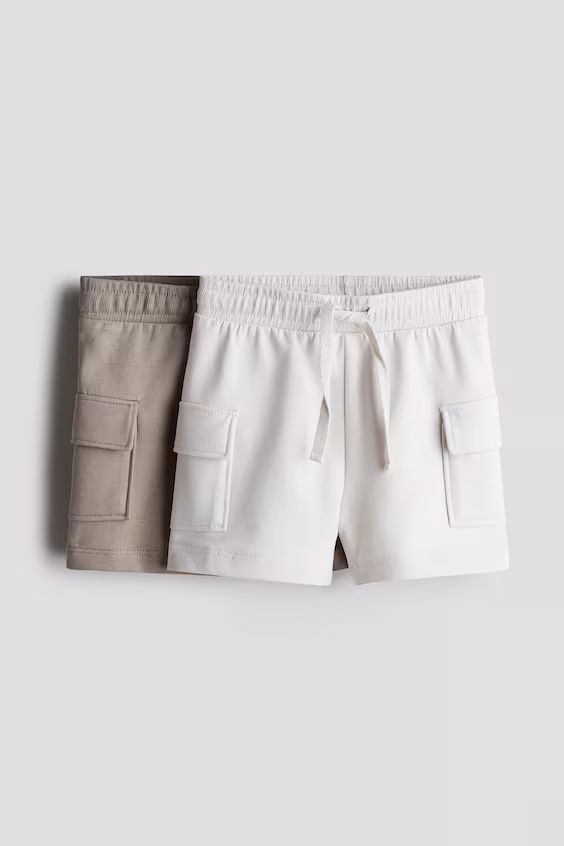 Набор из 2 шорт карго из мольтона