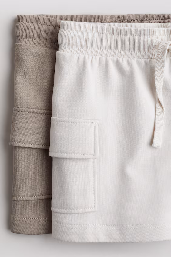 Набор из 2 шорт карго из мольтона