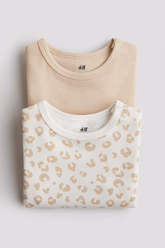 Набор из 2 боди с короткими рукавами