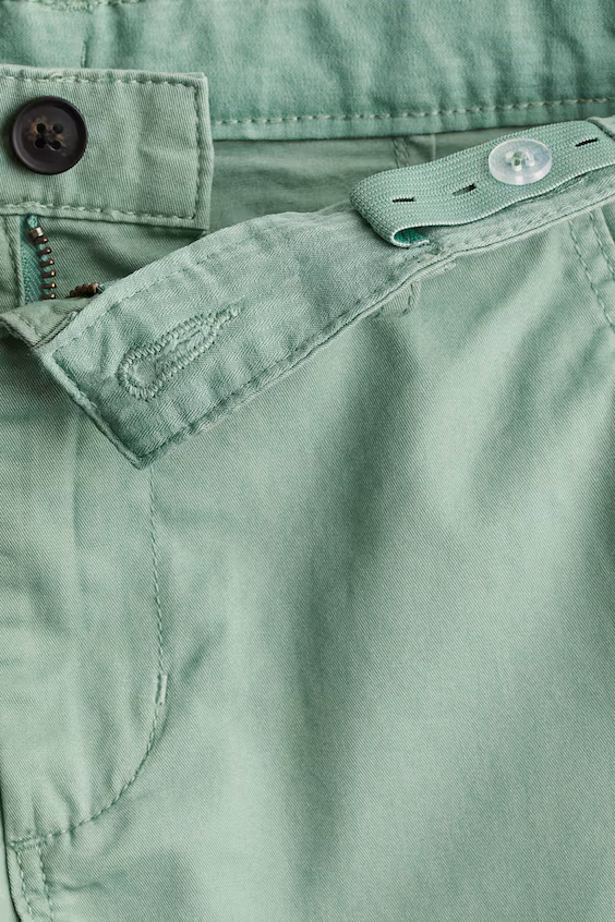 Хлопковые шорты-чино