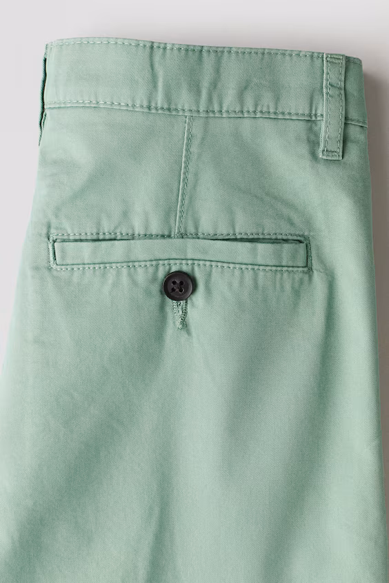Хлопковые шорты-чино