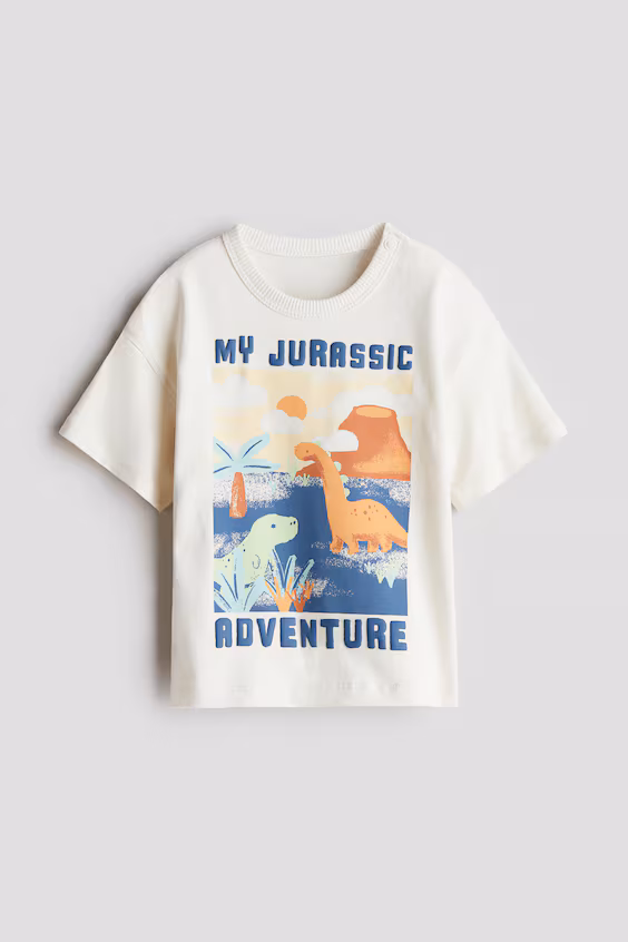 Футболка из хлопка с принтом