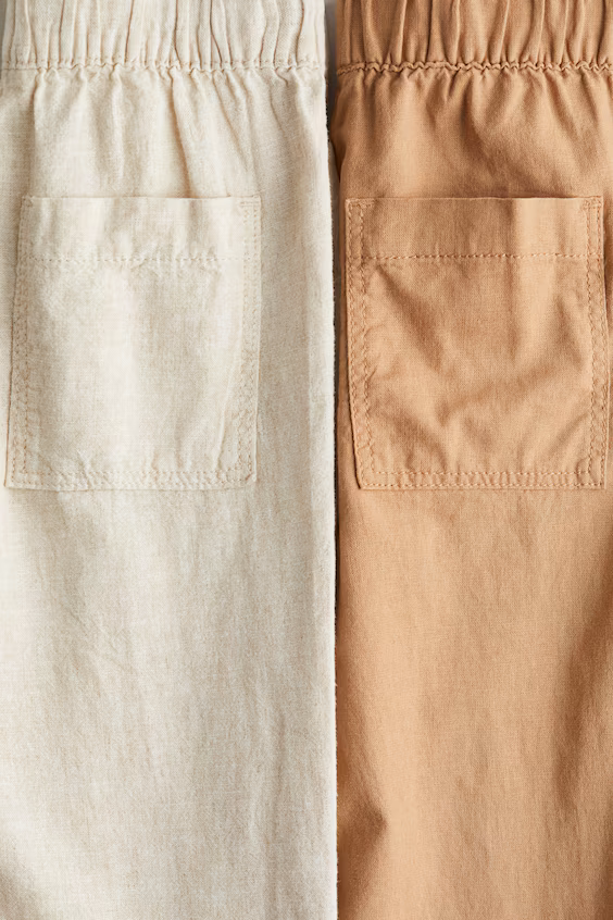 Набор из 2 брюк из смеси льна