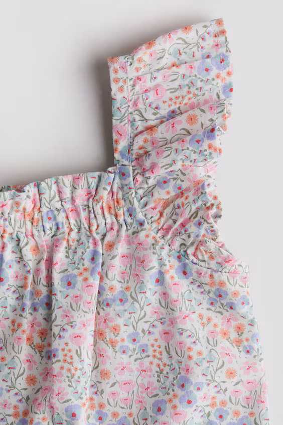 Хлопковый комбинезон с узором