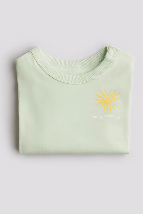 Футболка из хлопка с принтом