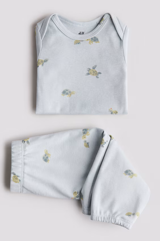 Комплект из 2 предметов из хлопкового джерси