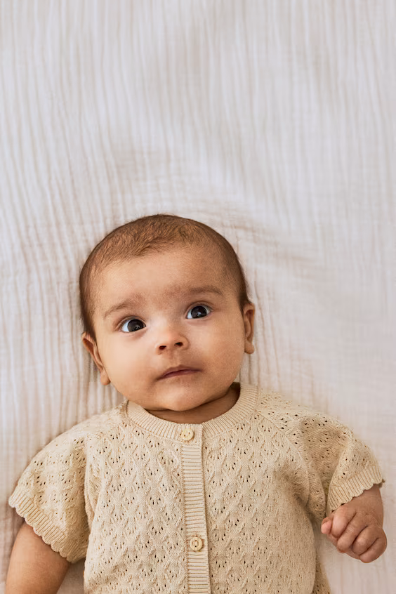 Комбинезон из мягкого хлопкового вязаного полотна