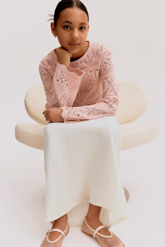 Юбка из смесового льна