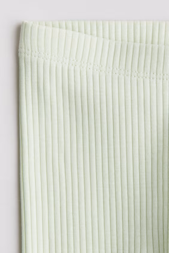 Леггинсы из хлопкового рубчика