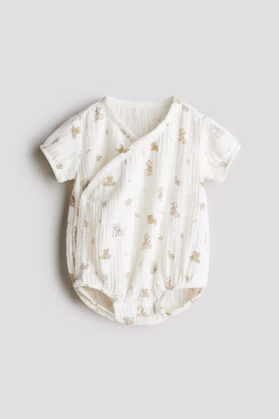 Fofo в принтованной муселиновой ткани