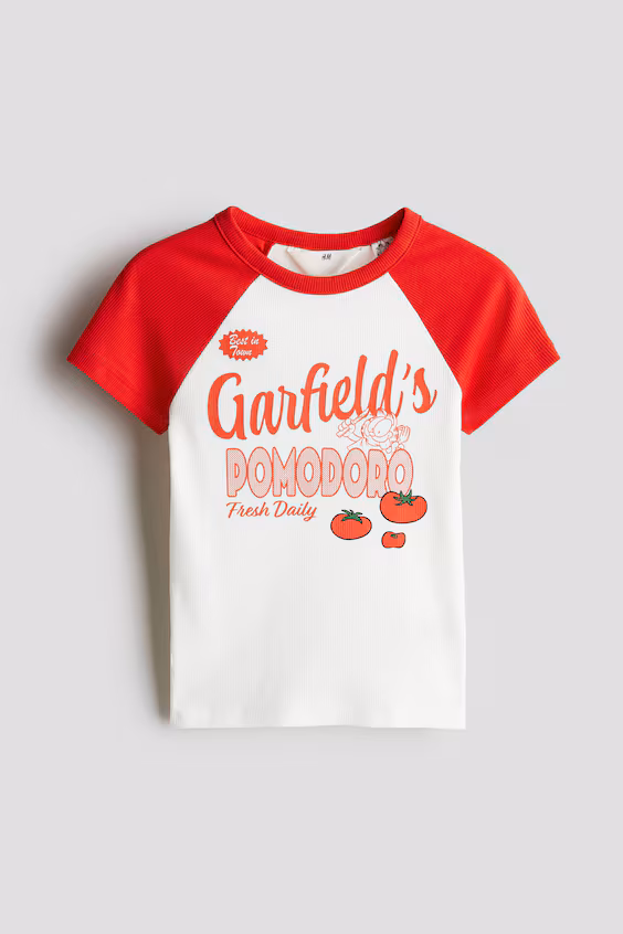 Свитер из хлопкового джерси с принтом