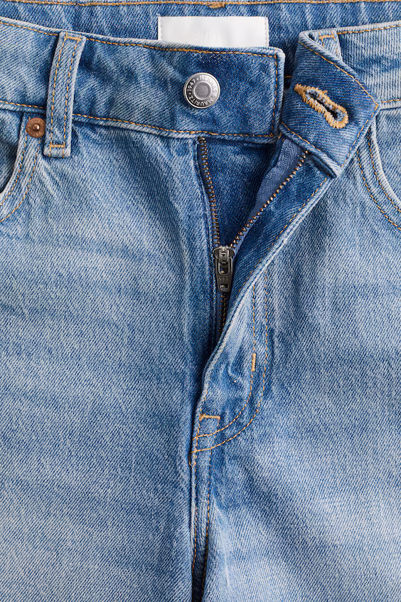 Шорты из джинсы с высокой посадкой