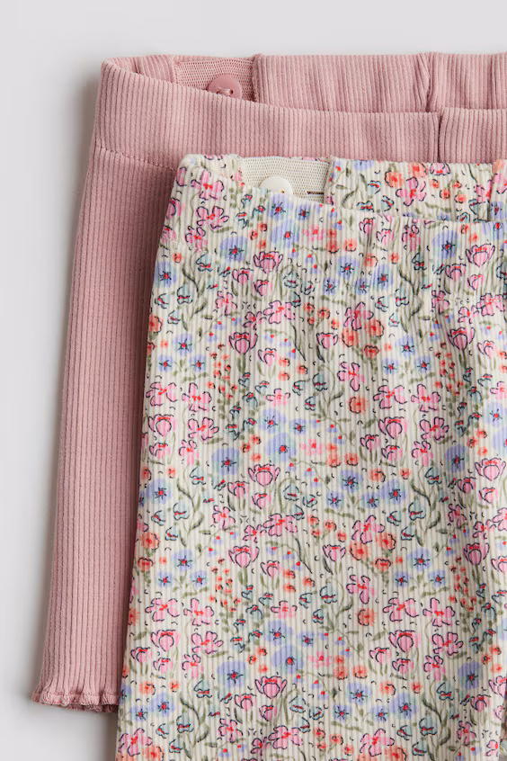 Набор из 2 бриджи-шорты из рубчикового хлопка