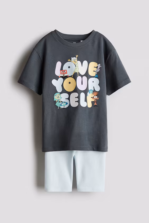 Набор из 2 предметов с принтом