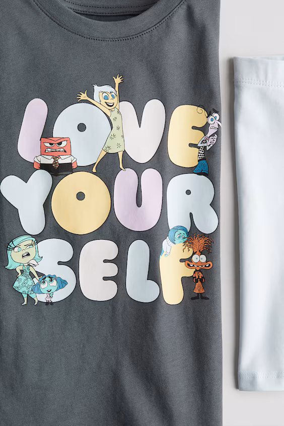 Набор из 2 предметов с принтом