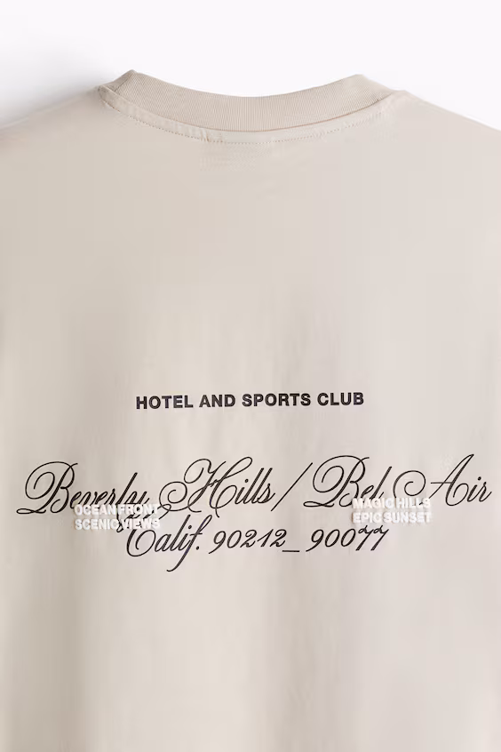 Футболка loose fit с принтом