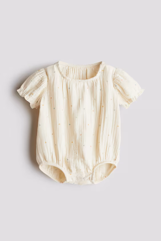 Милый комбинезон из мягкой муслиновой хлопковой ткани