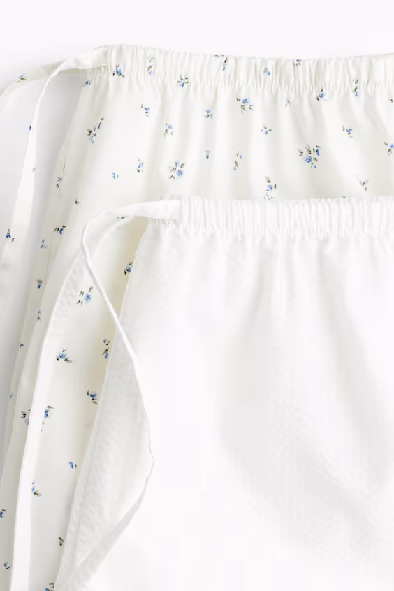 Набор из 2 пижамных шорт из хлопковой поплина