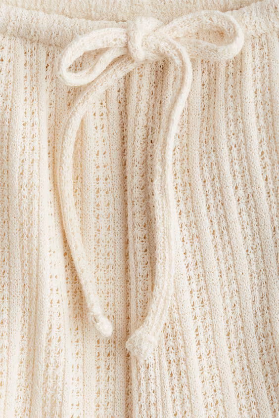 Брюки из ткани с текстурой