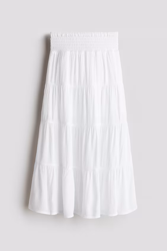 Юбка с оборками и складками