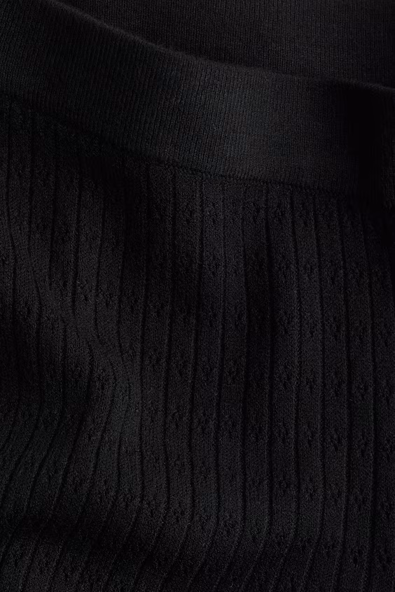 Брюки из рубчиковой вязаной ткани