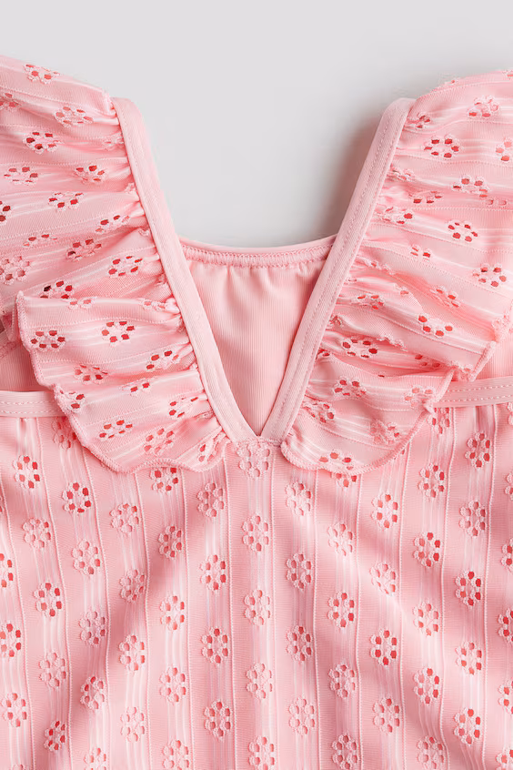 Купальник с оборкой