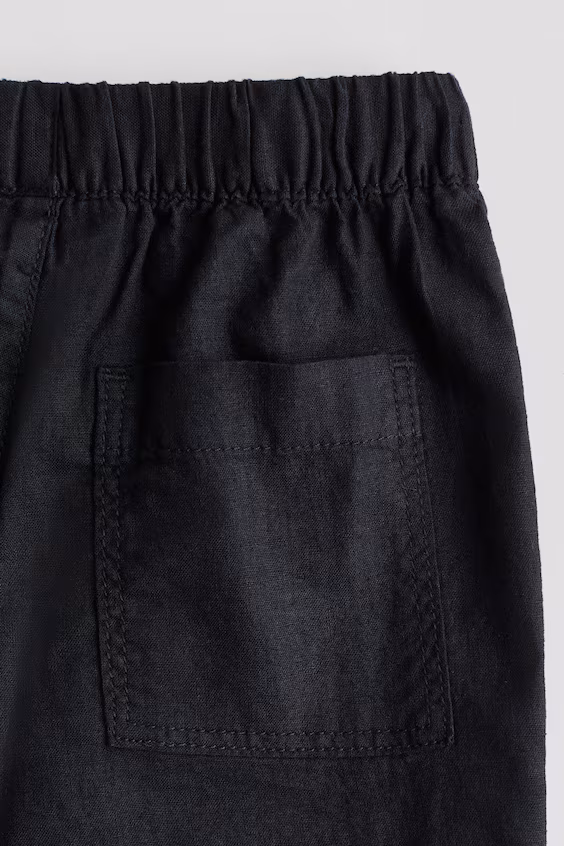 Брюки из смеси льна