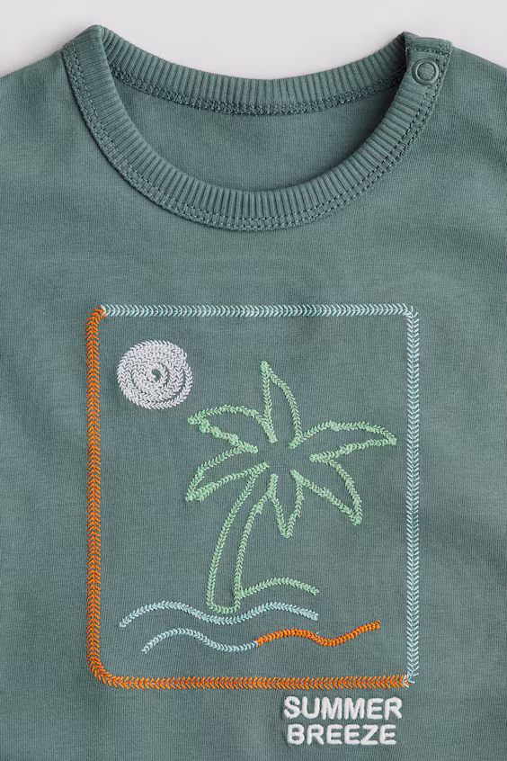 Футболка из хлопка с принтом