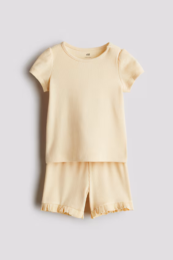 Набор из 2-х рубчиковых изделий из хлопка