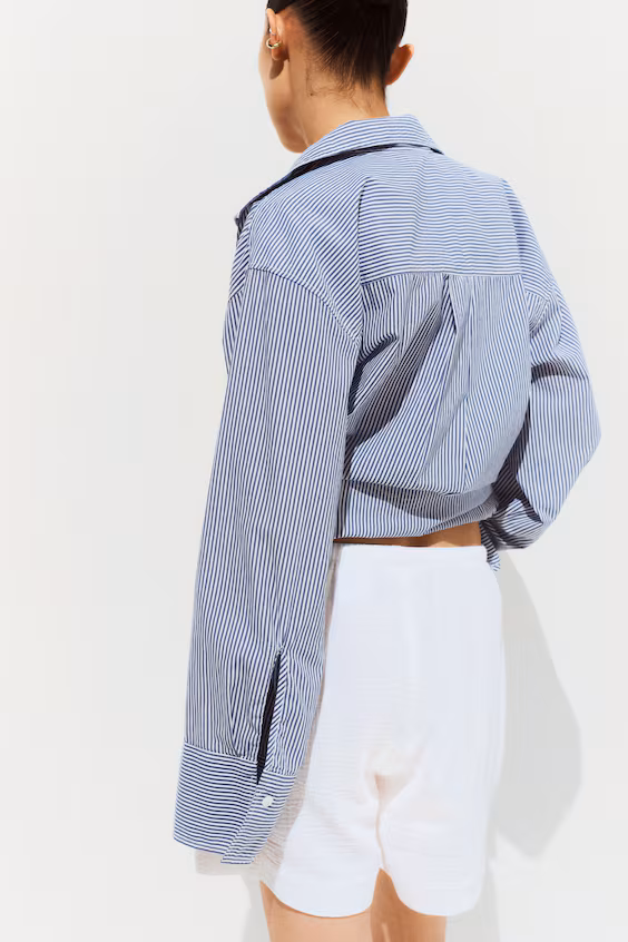 Шорты из муселина для беременных mama с завязкой