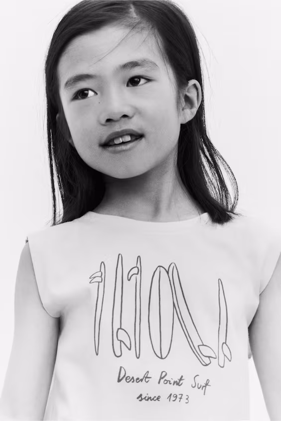 Топ без рукавов с принтом