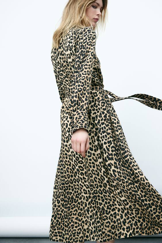 Рубашечное платье из вискозы с завязкой