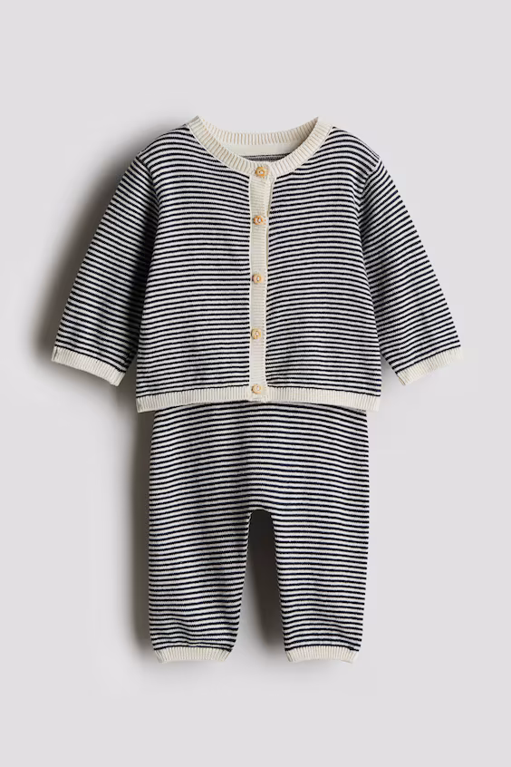 Набор из 2 предметов из тонкой вязаной ткани