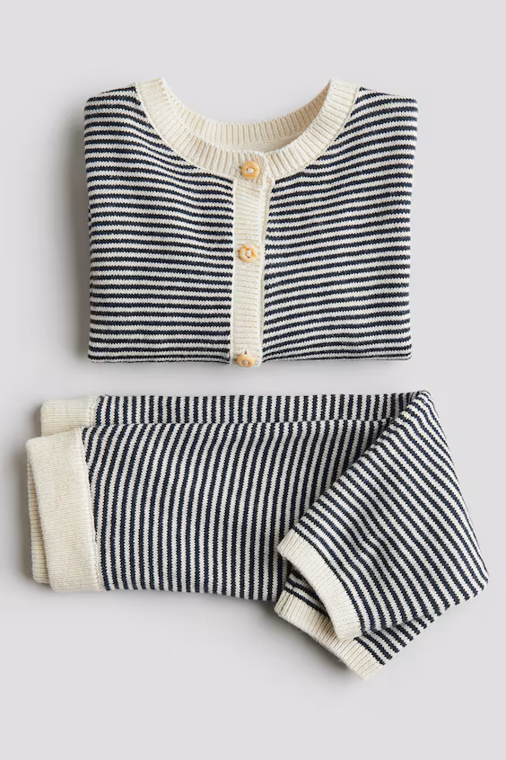 Набор из 2 предметов из тонкой вязаной ткани