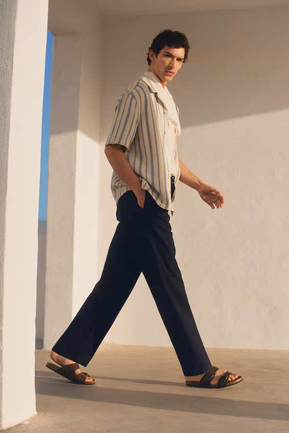 Брюки из смеси лиоцелла regular fit