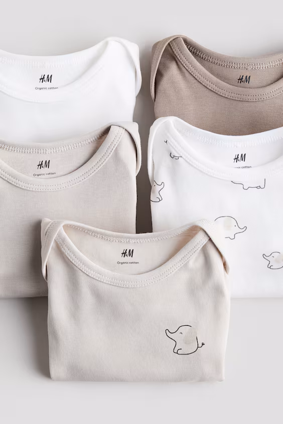 Набор из 5 боди из хлопка