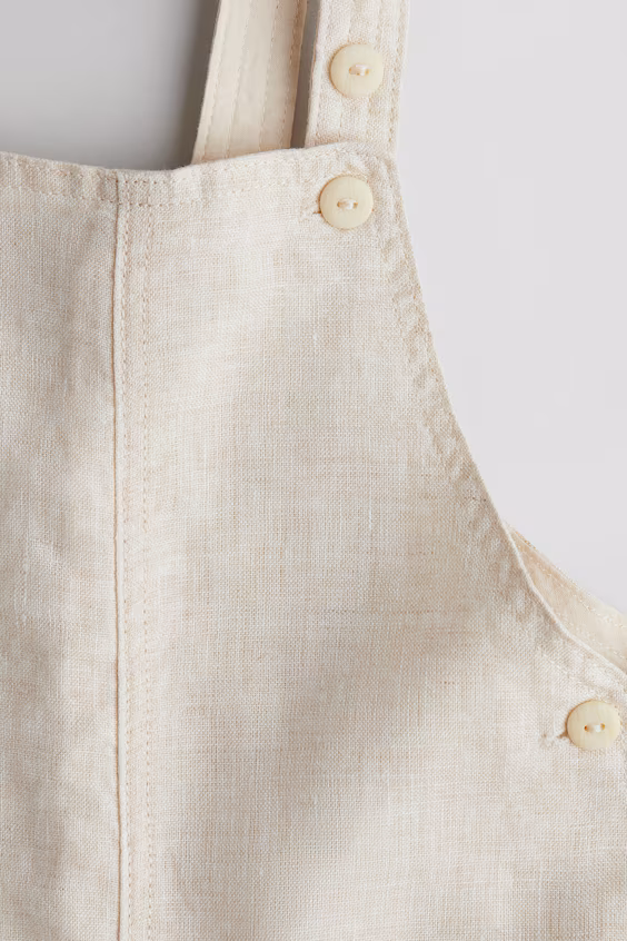 Шорты-комбинезон из льна h&m