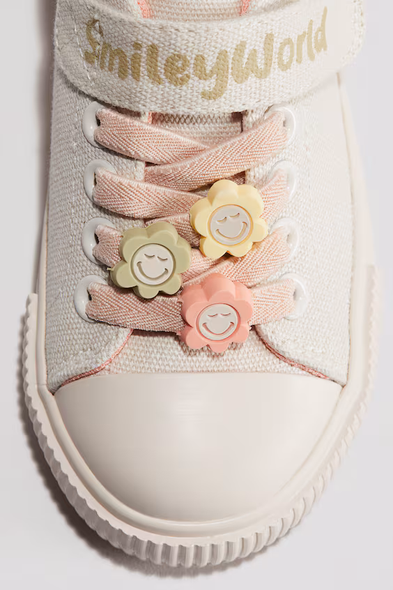 Кеды из хлопкового холста с аппликациями