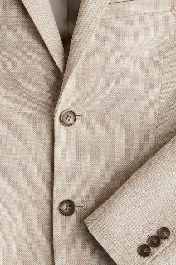 Пиджак из смесовой льняной ткани