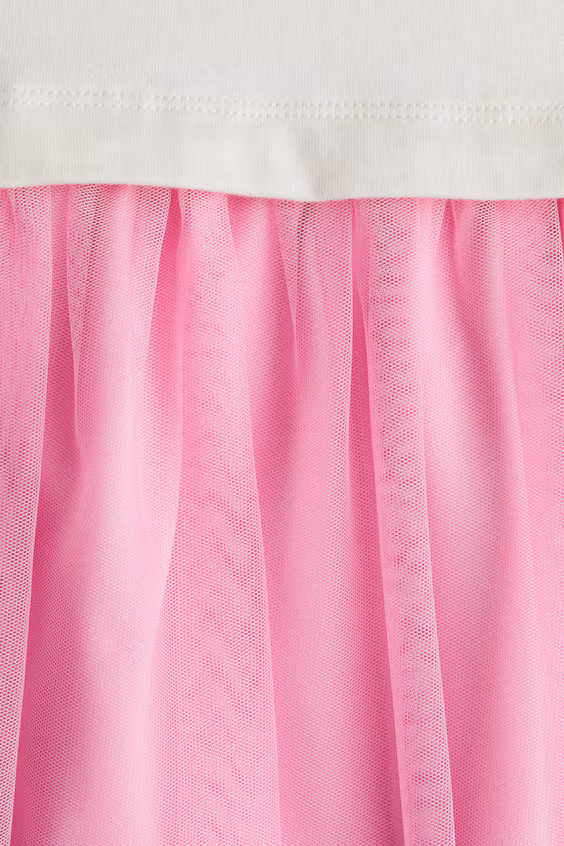 Платье из тюля с принтом