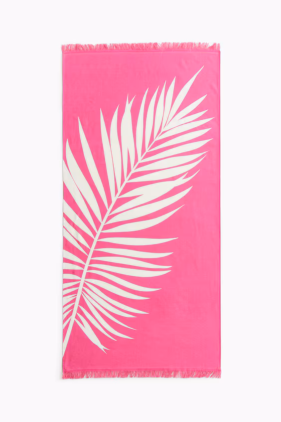 Пляжное полотенце с бахромой