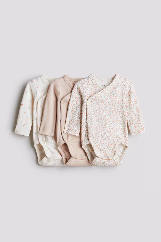 Набор из 3 комбинезонов с застежкой