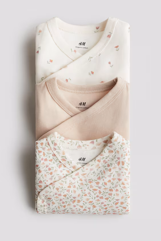 Набор из 3 комбинезонов с застежкой