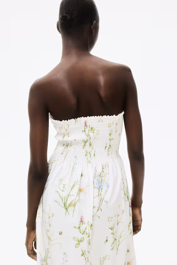 Платье с верхней частью в складках и смокинге