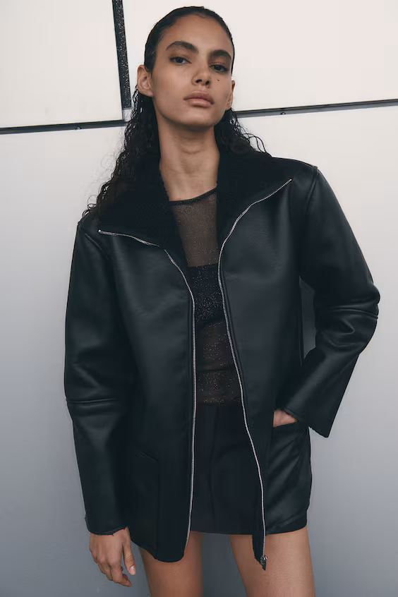 Пальто с меховой подкладкой