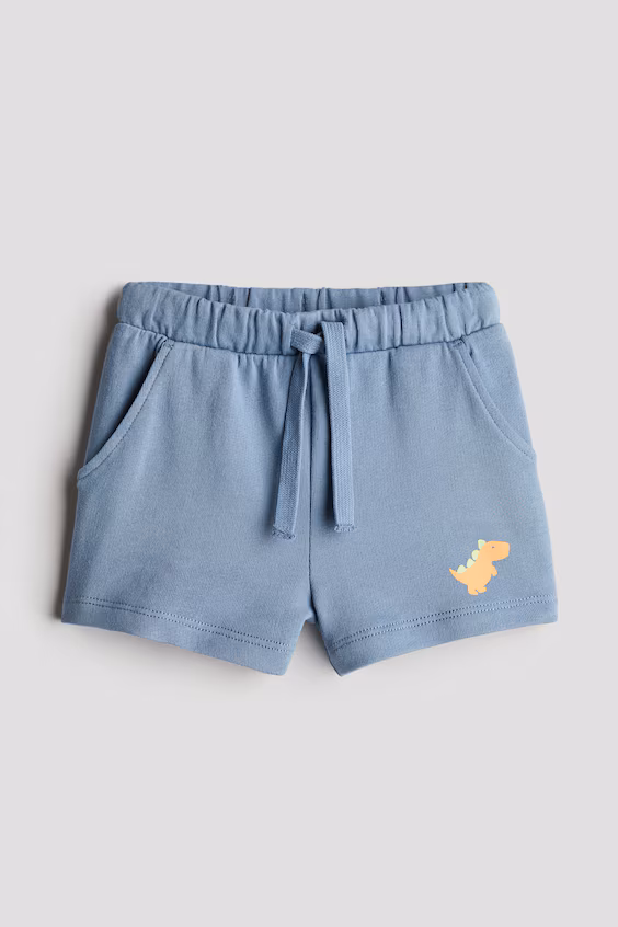 Шорты из флиса с принтом