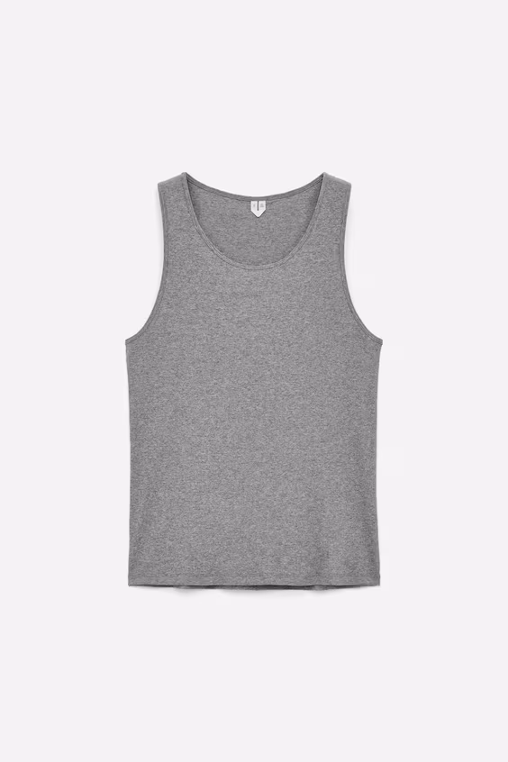 Топ без бретелек в рубчике