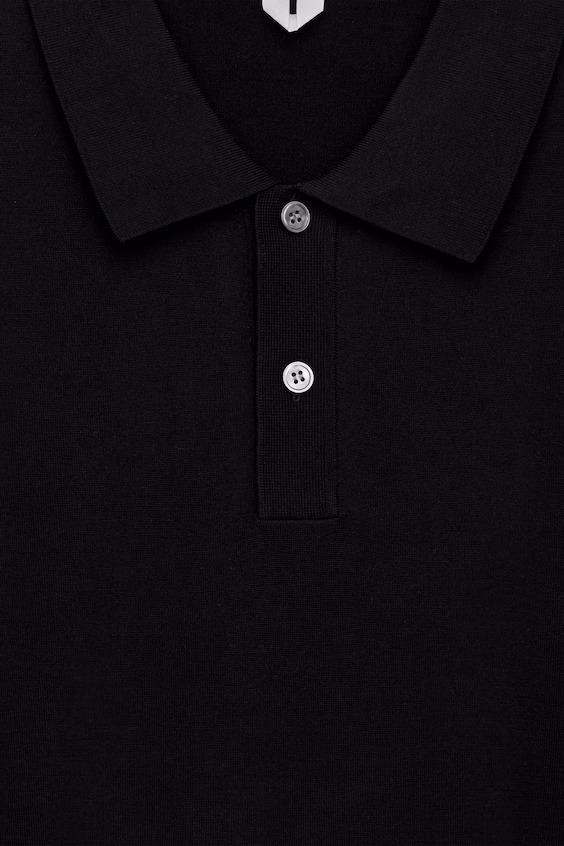 Поло из шелка и хлопка